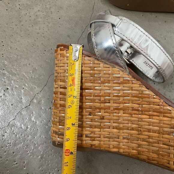 Prada Woven Metallic Wedges - Picture 7 of 11